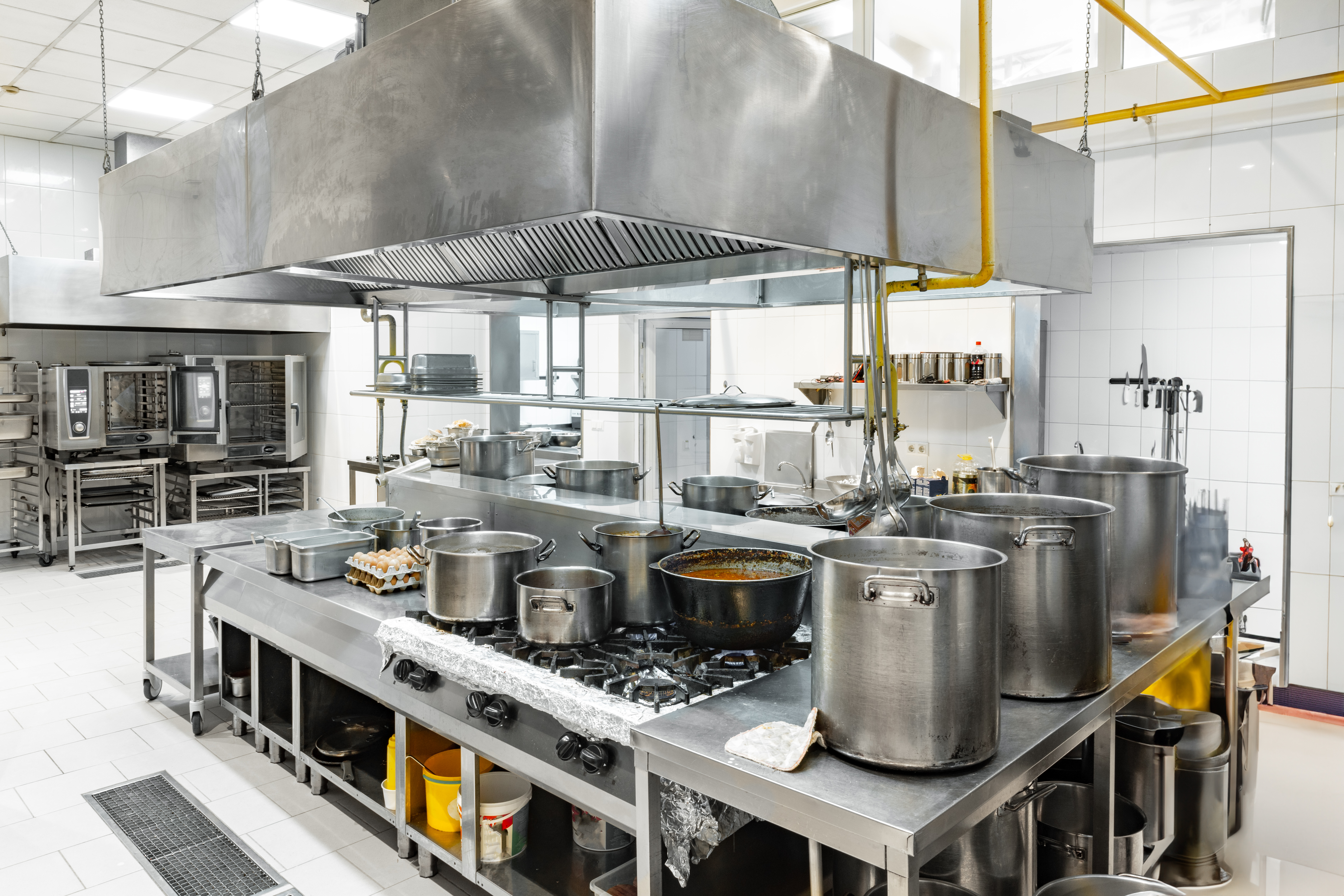 JN Grease Service at work in a commercial kitchen
