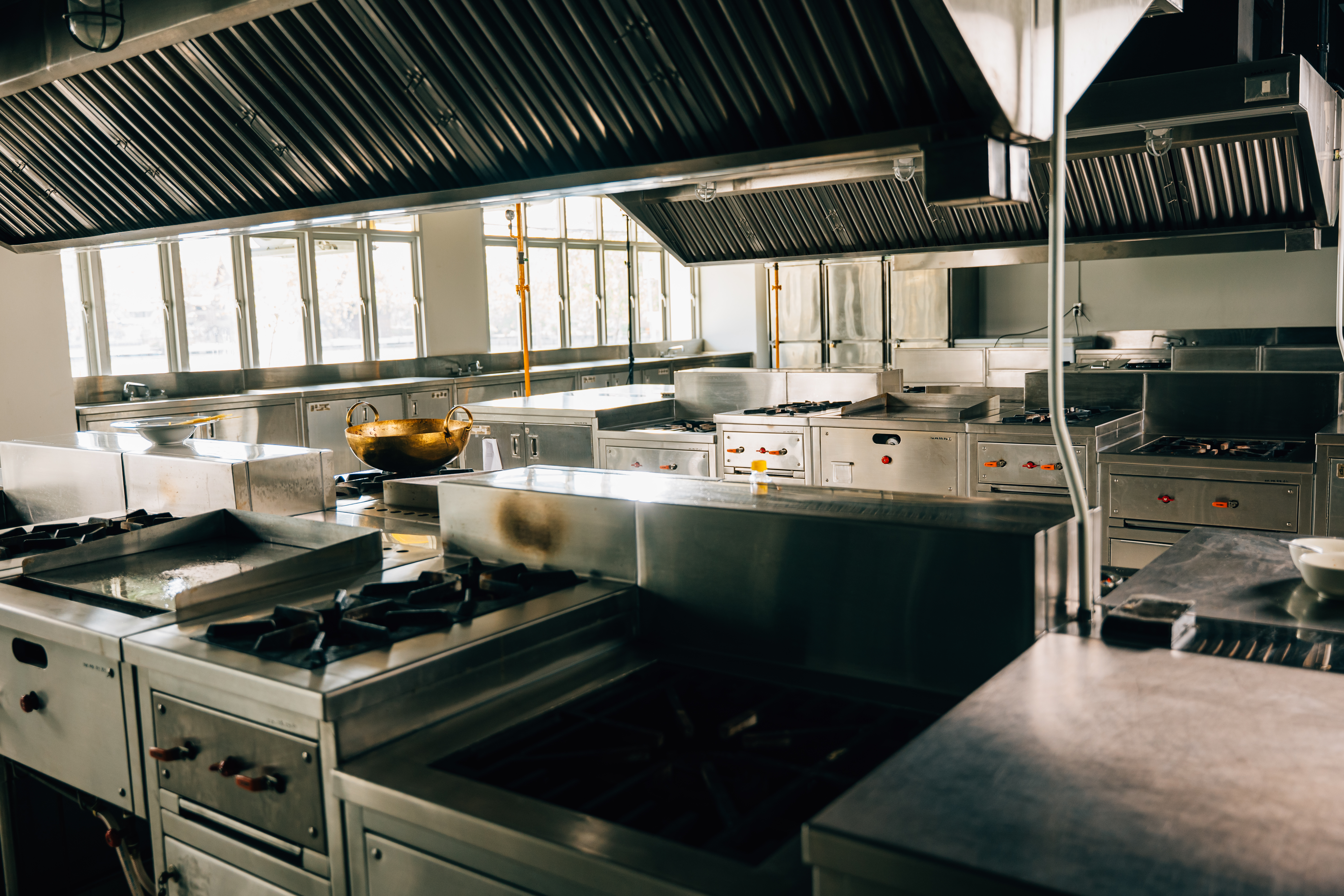 JN Grease Service at work in a commercial kitchen